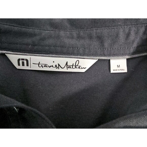 Travis Mathew Polo Shirt Men’s Sz M Gray Golf Performance Short Sleeve - Picture 6 of 8